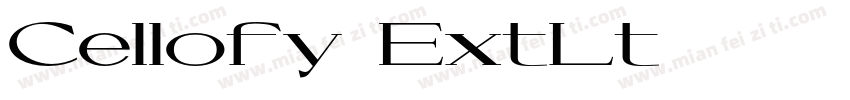 Cellofy ExtLt字体转换